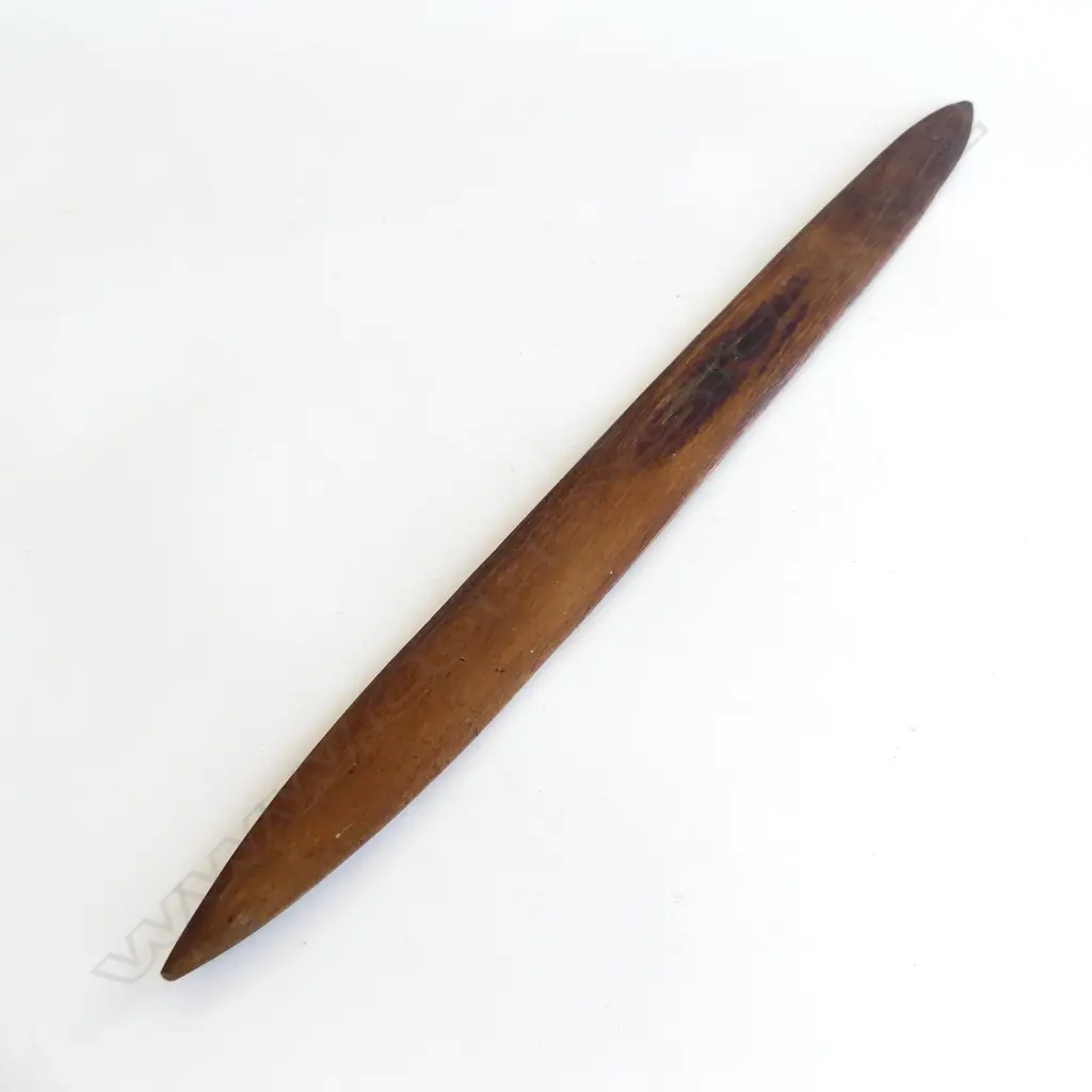 Old Australian aboriginal bullroarer/flat stick, Image 1++
